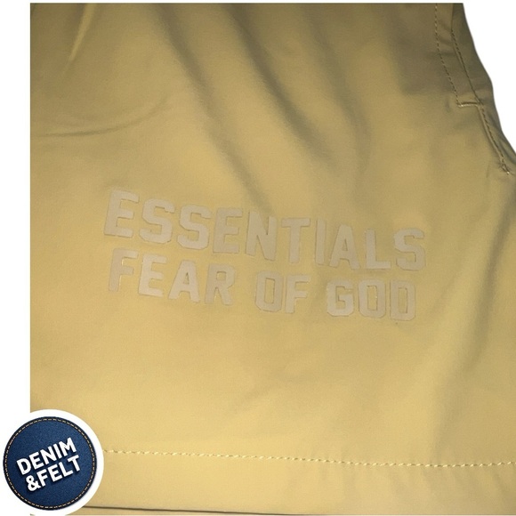 FEAR OF GOD ESSENTIALS WOMEN'S RUNNING SHORT | Color:LIGHT TUSCAN | NEW/NWT🔥🔥 - Picture 9 of 16